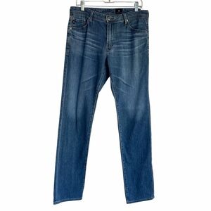 AG Adriano Goldschmied Graduate Men's Blue Denim Tailored Leg Jeans Size 33x34